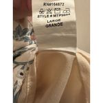 &merci &Merci Large Blouse Top Floral Ruffle Babydoll Tank Tie Bow Back 100% Cotton Photo 5