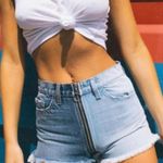 Revice Denim Venus 2-Tone High Rise Jean Shorts Size 28 Photo 0