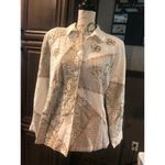 Indigo Moon Medium Padded Blazer Tan Size 8 Photo 1