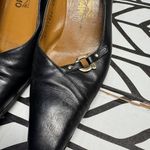 Salvatore Ferragamo  black leather pumps size 7.5 Photo 4