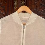 Athleta  jacket soft Tan Farallon Bomber Jacket small Performance Pockets Zip Photo 2