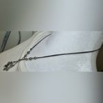 Givenchy Signed Hematite Crystal Flower Pendant Necklace Photo 7