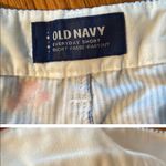 Old Navy Everyday Shorts in Blue Stripe Floral 100% Cotton Sz 10 Photo 2