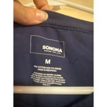 Sonoma Womens Navy "Surf" Graphic T-Shirt M Cotton/Polyester Photo 2