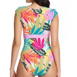 Bleu Rod Beattie Bleu | Rod Beattie Wild At Heart Cap Sleeve Mio One-Piece Swimsuit Size 22W, NWT Photo 2