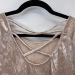 easel  Tunic Top Womens M Pink Velvet Lace Boho Hippie Coquette Fairy Romantic Photo 8