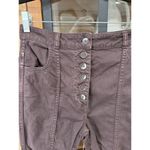 Ulla Johnson  Ellis jeans high rise chocolate brown buttons straight leg utility Photo 8