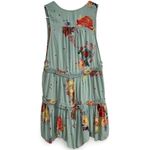 Free People Light Blue Floral Printed Sleeveless Tunic Size XS Cute Summer Top Photo 3