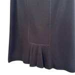Misook  Black A Line Skirt Pleated Back Size Medium Petite Photo 4
