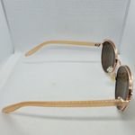 None Tan & Gold Sunglasses Photo 2