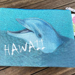 Hawaii Dolphin Wet Bag Cosmetic Bag Blue Photo 0