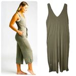 Zyia Bloemendall Olive Green Wide Leg Slouchy Jumpsuit *No Belt* Photo 1