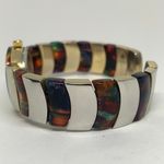 Vintage Xanadu women’s quartz analog watch 24mm case mop dial cuff bracelet runs Photo 2