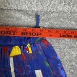 Vintage Dino Valiano Skirt Womens 40 Blue Abstract Pleated West Germany 80s Photo 4
