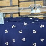 Faded Rose Floral Strapless Crop Top Size XL Blue Photo 5
