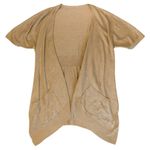 Jennifer Lopez  Tan Short-Sleeve Cardigan Photo 4