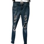 PacSun Medium Indigo Blue Perfect Fit Ripped Jeggings Skinny Jeans Size 25 Photo 1