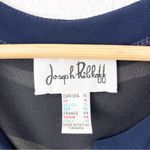 Joseph Ribkoff Striped Zip Up Jacket Blazer in Navy and White Photo 2