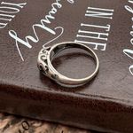 Vintage Sterling Silver Turquoise Heart Ring Size 6.5 Boho Southwestern Photo 3