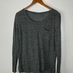 Gap Linen Blend Gray Long Sleeve Shirt Size Xsmall Photo 0