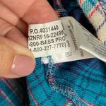 Bass Pro Shops Bass Pro Shop Natural Reflection Blue Plaid Shirt Medium Photo 3