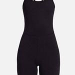 Terez  TLC Short Bodysuit Romper in Jet Black Size Medium Photo 2