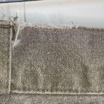 Vintage Contrast Denim Army Green Skirt Size 10 Photo 3