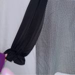 Bloomchic NWT Black White Houndstooth Long Sleeve Blouse size 18-20 Photo 1