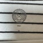 Sonoma Short Sleeve Striped V-Neck Bodysuit Sz M Photo 4