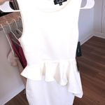 Lulus White Peplum Dress  Photo 0