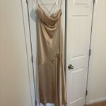 Revelry Bridesmaid Dress Gold Size 12 Photo 2