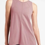 Athleta  Dusty Pink Eyelet Foothill Split Back Tank‎ Top Photo 0