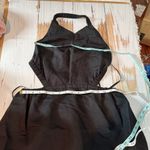 All Saints Ludo Black Cut Out Open Back Halter Linen Blend Midi Dress Size US 8 Photo 10