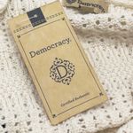 Democracy  Crochet Babydoll Top Size XL Cami Tank Boho Indie Sleaze Festival Chic Photo 7