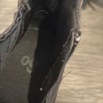 SO  Black Ankle Boots‎ Size 7.5 Casual Block Heel Ring Accent Photo 8