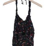 Free People  Womens M Black Sun's Out Halter Crop Top Photo 2