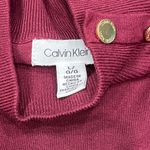Calvin Klein  Women’s Maroon Mock Neck Sweater w/ Gold Buttons – Size L Photo 2
