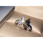 Boutique 2 Ct Marquise Simulated Diamond Engagement Ring, Size 7 NEW Photo 7
