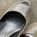 Alexis Alfani Pewter Peeptoe Pumps Photo 3