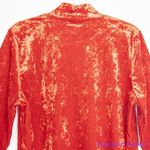 Eloquii NEW  Crushed‎ Velvet Mock Neck Top in red, 14/16 Photo 9