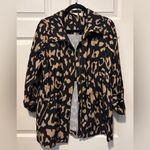 Chico's  Black and Tan Animal Print Jacket Photo 3