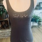 Old Navy  Gray Sequin Fitted Tank Top Photo 0