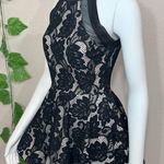 B Darlin B Darin Lace Floral Leaf Halter Ruffle Dress Photo 5