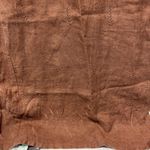 Linen Maxi Dress 12 Sleeveless Brown Embroidered Floral Summer Slit‎ Photo 2