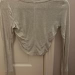 Garage Light gray long sleeve crop top Photo 2