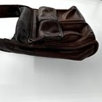 Fossil Vintage  Crossbody Bag Handbag 75082 Multi-Compartment Brown Leather OS Photo 3