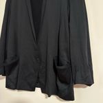 Helmut Lang  Black cotton casual one button blazer jacket cardigan Photo 3