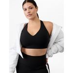 Athleta New 3X Solace Sports Bra Black Plus 3x D-DD Photo 2