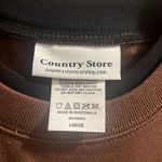 ✨Country Store Butterfly Crewneck Sz Large Sweatshirt Embroidery Logo✨ Brown Photo 6