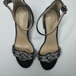 Betsey Johnson Black Dress Sandals with Elegant Embellishments Size 7M Photo 1